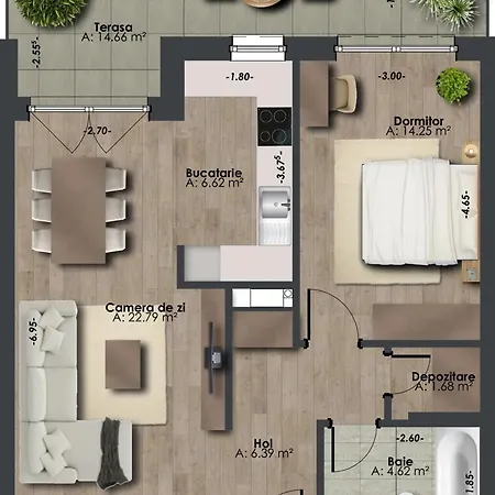 Bel Dom - The Central, Spacious 2 Luxury Apartament *